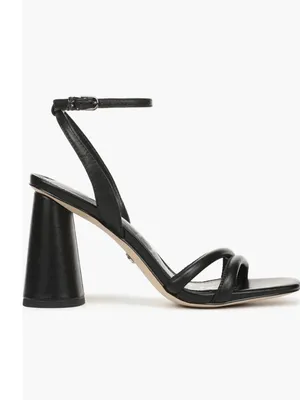 NEW $130 Sam Edelman Kia Block Heel Ankle Strap Sandal 9 M, BLACK thumbnail 6