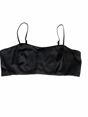 NWT House of Harlow 1960 Black Satin Crop Top Maxi Skirt 2 Piece Set Size Small thumbnail 8
