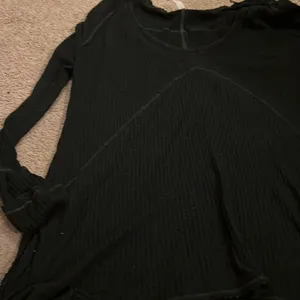 Free people medium black blouse thumbnail 4
