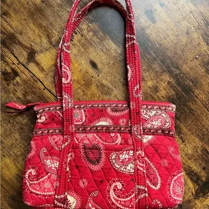 Vera Bradley Mesa Red medium shoulder tote bag thumbnail 1