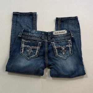 Rock Revival Blue Straight Leg Jeans thumbnail 2