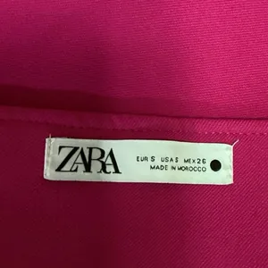 Zara Hot Pink High Waist Size Zip Stretch Barbiecore Soft A Line Mini Skirt Sz S thumbnail 4