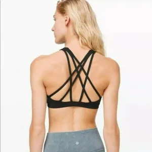 Lululemon Free To Be Serene High Neck Bra Black thumbnail 3
