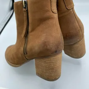 Blondo Brown Block Heel Side Double Zip Boots Womens 9.5 Fall Suede Leather thumbnail 6
