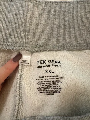Tek Gear Gray Ultra Soft Fleece Sweatpants thumbnail 3