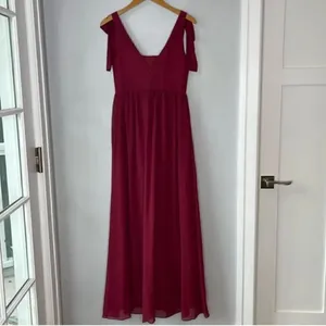 REVELRY BOWIE Bridesmaid Dress in Wine Size 2 thumbnail 3
