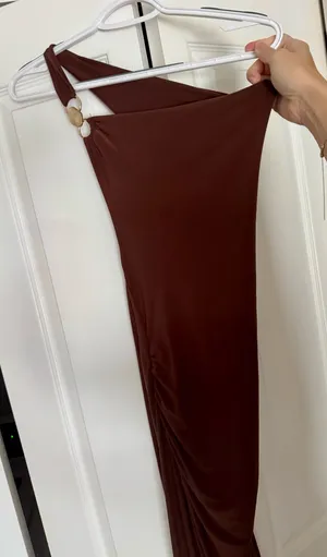 Brown Midi dress thumbnail 1