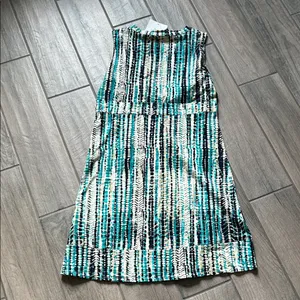 Calvin Klein Jeans Striped Midi Dress - Black, Green, White thumbnail 6