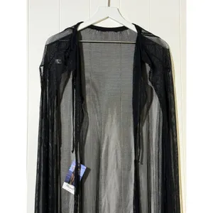 Mapalé NWT · M/L · Resort Swim Cover Up Dress · Sheer Mesh Long · Black thumbnail 5