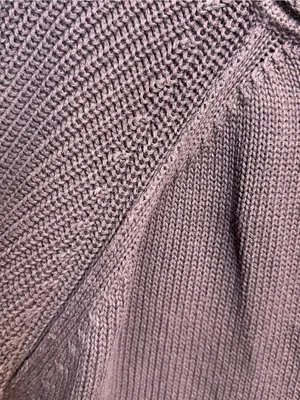 Aerie Purple 100% Cotton Raglan Knit Sweater Women’s Medium M thumbnail 5