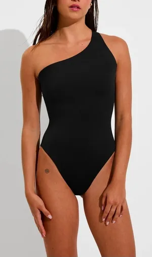 Naked Wardrobe Black One-Shoulder Bodysuit Size S thumbnail 1