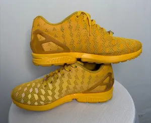 Adidas ZX Women’s Size 6.5 Flux Weave Yellow Sneakers(B73)✨✨ thumbnail 1
