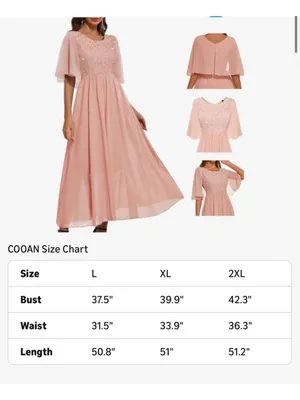 NEW Pink Wedding Guest Cocktail Formal Cape Ruffle Long Maxi Dress XL thumbnail 4