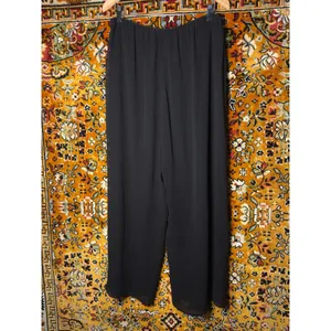 90s Vintage Alex Evenings Chiffon Layered Wide Leg Evening Pants sz XL thumbnail 2