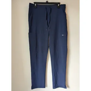 Adar Women’s Scrub Pants Medical Uniform Athletic Jogger Navy Zip Sz M thumbnail 2