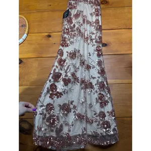 NWT Lulus Shine Language Rose Gold Sequin Mermaid Dress Ball Banquet Gala Sz XS thumbnail 7