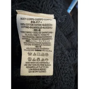 Free People We The Free Charcoal/Black Lightweight Knit Sweater Top Boho Oversized Medium thumbnail 6