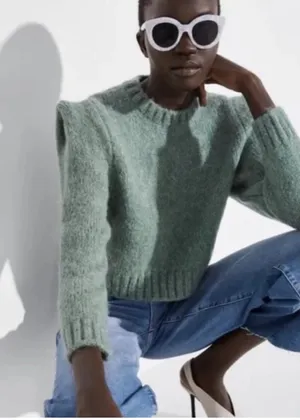 ZARA Sage/Mint Green Sweater thumbnail 3