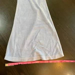 Aerie Womens Medium Velour Flare Leg Drawstring Waist Lounge‎ Pants Blue thumbnail 12