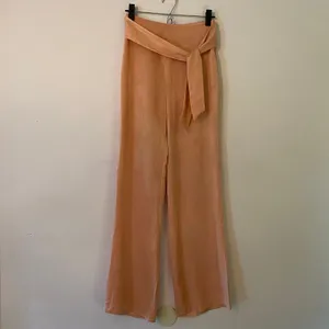 Michael Costello X Revolve Pink Silky Joanna Trouser Pants Glam High Waist XS thumbnail 2