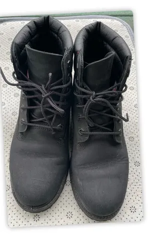 Timberland Ortholite Leather Waterproof Boots‎ Black 7.5M Womens A3340 thumbnail 1