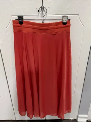 NWOT Halara Coral High Waisted Drawstring Mesh 2-in-1 Pocket Maxi Skirt thumbnail 5