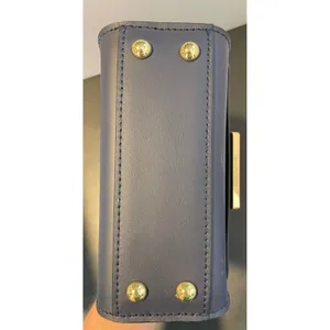 ZAC Posen Womens Small Belay Mini Wristlet Clutch Navy Blue Gold Hardware NEW thumbnail 12