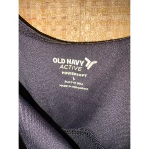 Old Navy Active Powersoft Maternity Athletic Dress Black Built-in Bra Large thumbnail 2