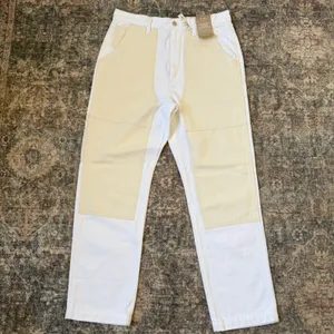 Madewell The '90s Straight Jean Two-Tone Workwear Edition Pants Utility White 30 thumbnail 3