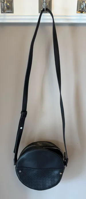 Ann Taylor Black Round Crossbody Bag thumbnail 1