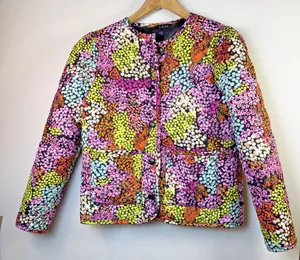 Fate womens quilted jacket floral medium coat cottagecore puffer winter preppy thumbnail 1