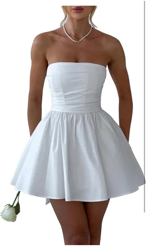 White Bow Dress thumbnail 2