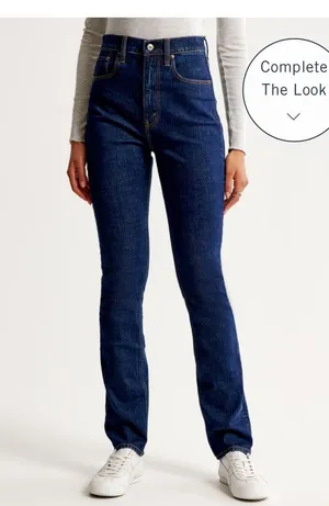 Abercrombie Ultra High Rise 90s Slim Straight Jean thumbnail 1