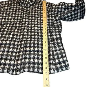 Lands End Womens Houndstooth Quilted Jacket Lightweight Classic‎ Medium(10/12) thumbnail 8