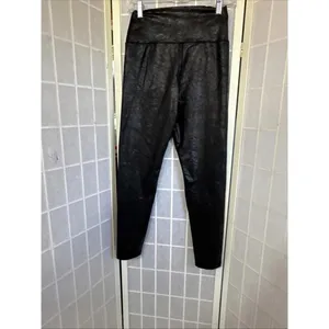 Offline Aerie High Rise Faux Leather Legging Black Preppy‎ Career City Sleek Lg thumbnail 2