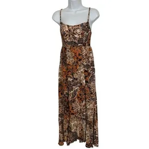 FREE PEOPLE INTIMATELY Forever Yours Floral Paisley Smocked Maxi Dress‎ EUC XS thumbnail 2