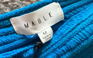 one Shoulder Knit Mini Dress Blue Size M thumbnail 4