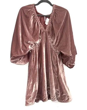 NEW FREE PEOPLE Portia Velvet Mini In Winter Bloom Size Medium thumbnail 6