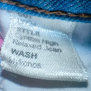 Reformation Jeans "Cynthia High relaxed" in Mykonos Blue Denim Jeans US26 thumbnail 7