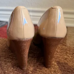 Tory Burch Burnt Almond Jade 85MM Peep Toe Wedge thumbnail 8