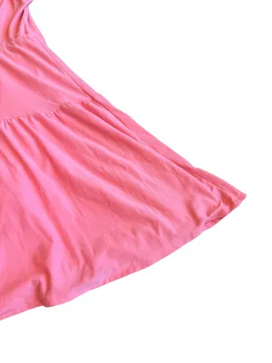 Beyond Yoga Featherweight Out & About Ruffle Mini Tier Dress Coral Size Medium thumbnail 14