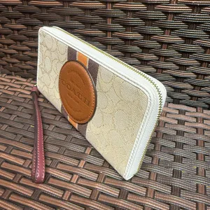Dempsey Large Phone Wallet In Signature Jacquard With Stripe And Coach Patch c4110 thumbnail 2