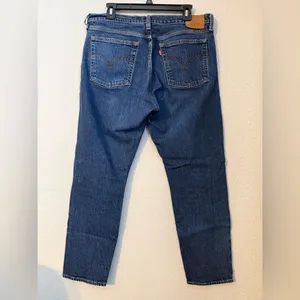 Levi's Dark Blue Straight Leg Women's Jeans thumbnail 6