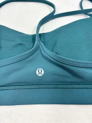 lululemon athletica Flow Y Bra in Deep Teal Size 12 NEW thumbnail 8