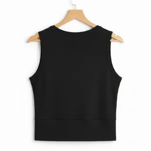 Avia Womens Performance Tank Top Size L Black Modal Twist Sleeveless Active NWT thumbnail 3