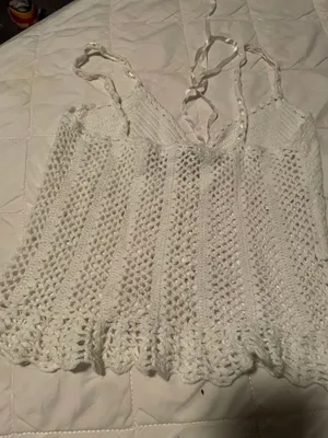 Size Medium Knitted Top White thumbnail 4