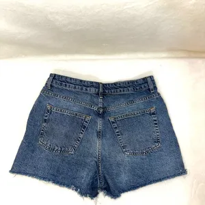 Topshop high rise a-line denim shorts sz 8 thumbnail 3