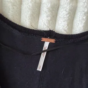Free People Black and Cream Diamond Crop Top sweater thumbnail 3