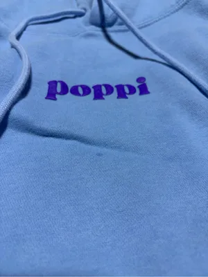 Poppi target Blue Pullover Hoodie medium thumbnail 4