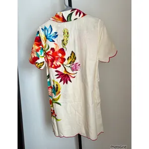 Farm Rio X Anthropologie Scalloped Shirt Dress New Tags Tropicart thumbnail 4